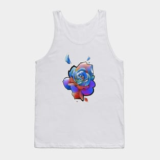 rainbow rose Tank Top